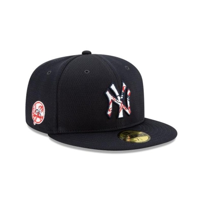 New York Yankees Gorra | New Era MLB Batting Practice 59fifty Fitted Cap Mexico - Azules
